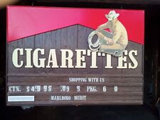 double sided marlboro sign vintage picture