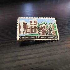 Vintage 1972 US Stamp Pin Brooch Constitutional Convention 1787 14¢ Jayne Co. picture