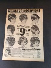 Vintage Valmor Wigs Ad Magazine Clipping Stretch Wigs 3 picture