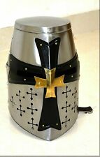 Medieval Templar Crusader Knight Armor Helmet | Greek Roman Spartan Armor | Wear picture