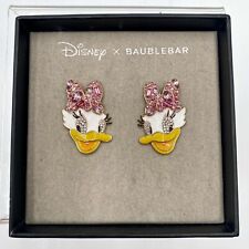 Disney x BAUBLEBAR Daisy Duck Stud Earrings with Pink Crystal Bows New In Box picture