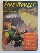 Five-Novels Monthly Pulp Mar. 1940  VG/FN  Classic Sci-fi Spaceman Cover picture