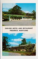 DAN-DEE MOTEL & RESTAURANT, FREDERICK, MARYLAND – 1960s Multiview Postcard picture