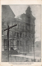 LP22 Albany New York NY State Capitol S.W. Tower Fire 1911 Postcard picture