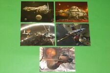 1994 JOHN BERKEY FPG METALLIC STORM INSERT 5 CARD SET FANTASY ART SCI-FI SPACE picture