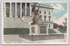 Monument to the Women of the Confederacy, Columbia SC, Postcard, Rejected by DAR picture