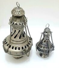 Two Vintage Silver Plated Cencer Botafumeiro Spanich Work Compostella picture