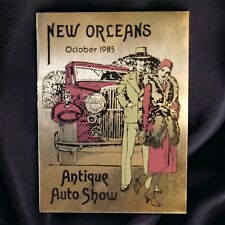 Vintage October 1985 New Orleans Antique Auto Show Metal Plaque picture