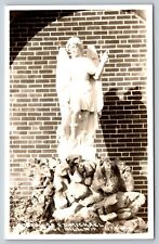 Statue Of Saint Michael Holy Hill Hubertus WI RPPC Postcard Church picture