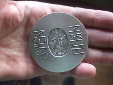 TIBET RARE MEDAL SVEN HEDIN silver? money? you can't find it on the internet picture
