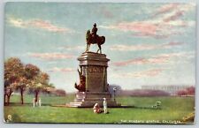 Calcutta India~Roberts Statue~Field-Marshal Earl Roberts~Red Road~1910 TUCK PC picture
