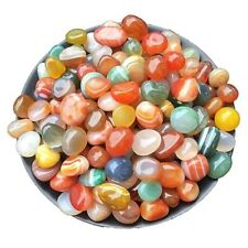 100 Pcs Mixed Agate Stone Tumbled Stones, Natural Bulk Assorted ## -100colorful picture