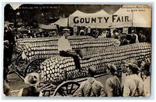 c1910's County Fair Exaggerated Corn Martin Iowa IA RPPC Photo Antique Postcard picture