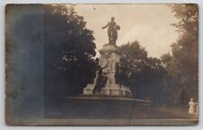 Washington DC Marquis Gilbert de Lafayette Monument RPPC c1900s  Postcard Q28 picture