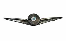 1950s North Central Airlines Pilot Wing 2nd Issue Silver Plate Brass Enamel Pin picture