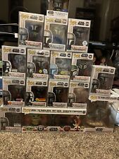 The Mandalorian Funko Pop Set Lot of 16 All 4 Inch In 0.50mm Pop Protectors picture