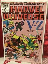 1983 Marvel Comics Group The Official Handbook of The Marvel Universe #12 picture