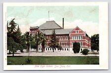 c1900s~San Jose California~High School~Pre Earthquake~Washington Square~Postcard picture