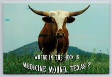 Where In The Heck Is Medicine Mound Texas Unposted Postcard picture