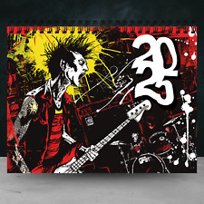 2025 Punk Calendar | 12 Month Calendar | Punk Art Calendar | Punk Rock Gift picture