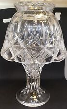 Rare Vintage Anna Hutte Bleikristall Crystal 2 Pc. Stackable Fairy Lamp, Germany picture