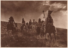 THE VANISHING RACE - THE FINAL TRAIL, VINTAGE 1914 PHOTOGRAVURE  picture
