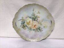 RR98 Large Vintage Multicolor Hand Painted Beautiful Porcelain Plate For Gift picture