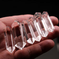 10Pcs 60-70mm Rare Natural Rock Clear Quartz Crystal Stone DT Wand Point Healing picture