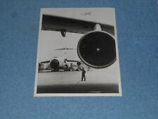 Vintage Photo US Air Force Lockheed C-5 Galaxy Aircraft Wing Engine Closeup View picture