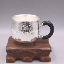 Fine 999 Pure Silver Mug Handmade Coffe Cup Tea Cup Small Mugs with Handle picture