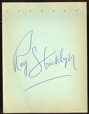Ray Stricklyn d2002 signed autograph 4x6 Cut American Actor B-movie Westerns picture