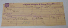 1898 Chicago Burlington and Quincy railroad way bill picture