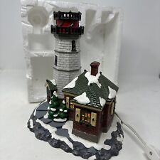 Department 56 Snow Village Christmas Cove Light House #54836 Lighted No Top  picture