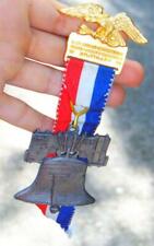 German American Medalion Ribbon red white blue liberty bell 1970s Wandertag YH picture