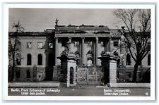 c1960's Front Entrance of University Berlin Germany RPPC Photo Postcard picture