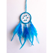 Dream Catcher Blue Mini Handmade Wall Decor Car Hanging Feathers Home picture