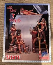 Vintage Tecate Premium Beer Girls Poster Do The 