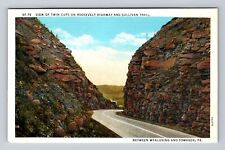 Towanda PA-Pennsylvania, Roosevelt Highway And Sullivan Trail, Vintage Postcard picture