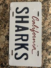 California San Jose Sharks Novelty License Plate Fan Gear Metal picture