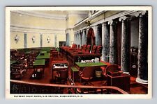 Washington DC, Supreme Court Room U.S Capitol, Antique Vintage Postcard picture