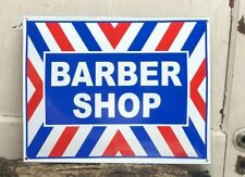 Barber Shop ~  Enamel Sign 12