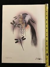 ROBERT REDBIRD JR ORIGINAL Print KIOWA NATIVE AMERICAN oklahoma artist art picture