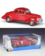MAISTO 1:18 1939 Ford Deluxe Alloy Diecast Vehicle Car MODEL Collection TOY Gift picture