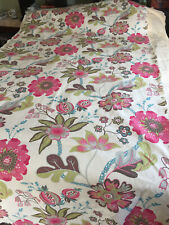 Vntg Unused P/Kaufmann 100% Cotton Duck Fabric Bold Retro Floral 106