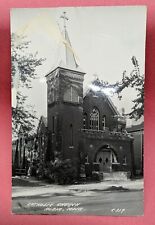 Catholic Church Albia Iowa Vintage RPPC Postcard picture