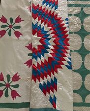 Lot of 3 Antique Primitive Quilts Bed Covers Country Folk Art AAFA picture