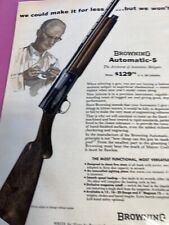 1959 BROWNING RIFLE LAMINATED AD  AUTOMATIC-5 SHOTGUN picture