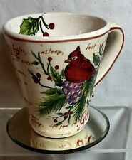 Rare Mug • Beautiful Holly Cardinal by PORTMEIRION Disc. Pattern  picture