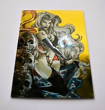 1999   LADY DEATH Night Gallery GOLD FOIL METALTEX Chase Card Number C6 picture