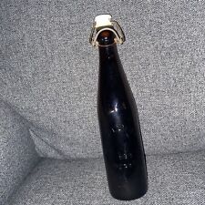 MILLVILLE BOTTLE WORKS - 1888  - Dark Amber / Brown Bottle With Stopper picture